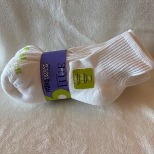 HUE Sport Women's Mini Crew 6 Pack Socks